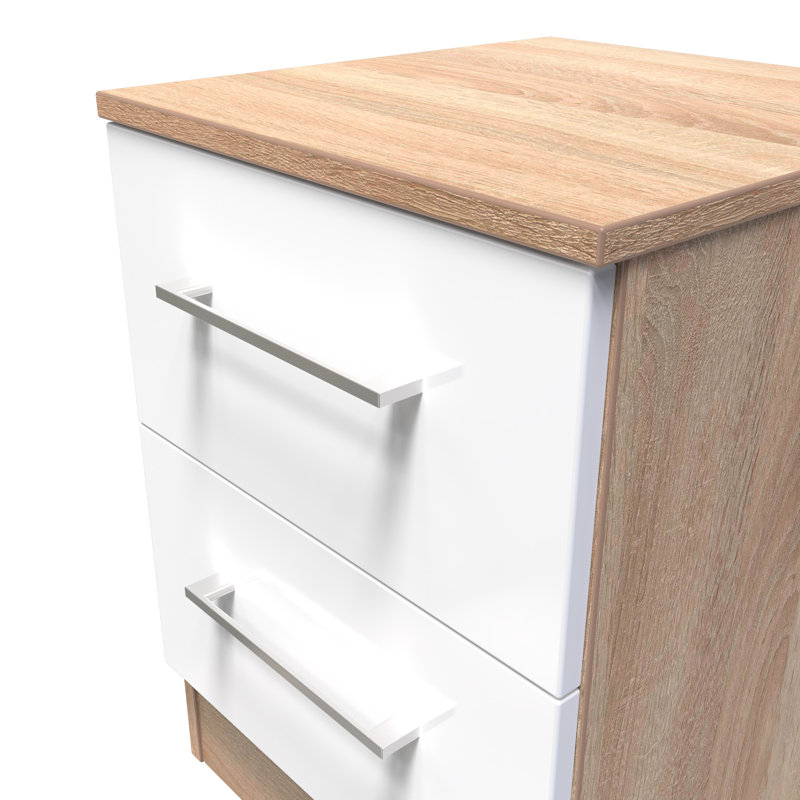 Talhaa 37cm W Manufactured Wood Bedside Table