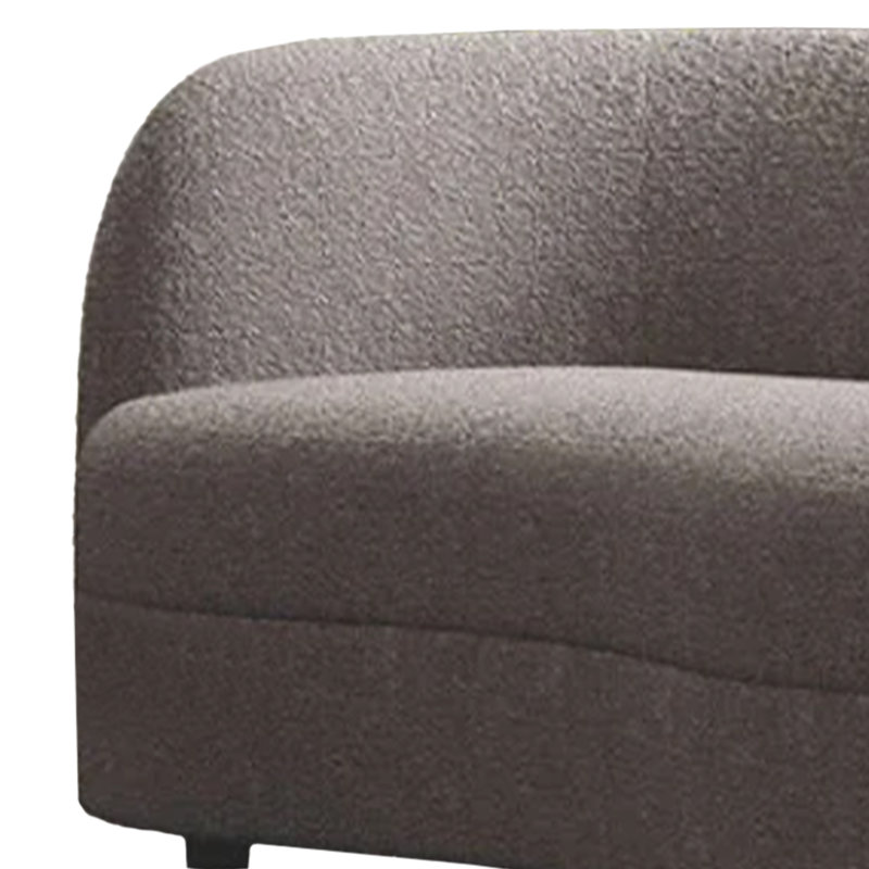 Ensemble de canapé et causeuse 2 pièces Srey, Boucle, Srey, Gris