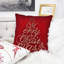 Ensemble de 2 coussins décoratifs de Noël en velours rouge de 20 pouces avec insert brodé Merry Christmas