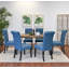 Ensemble de salle à manger, table à manger en épingle à cheveux avec chaises, 4 options de couleur-133692465-114251707