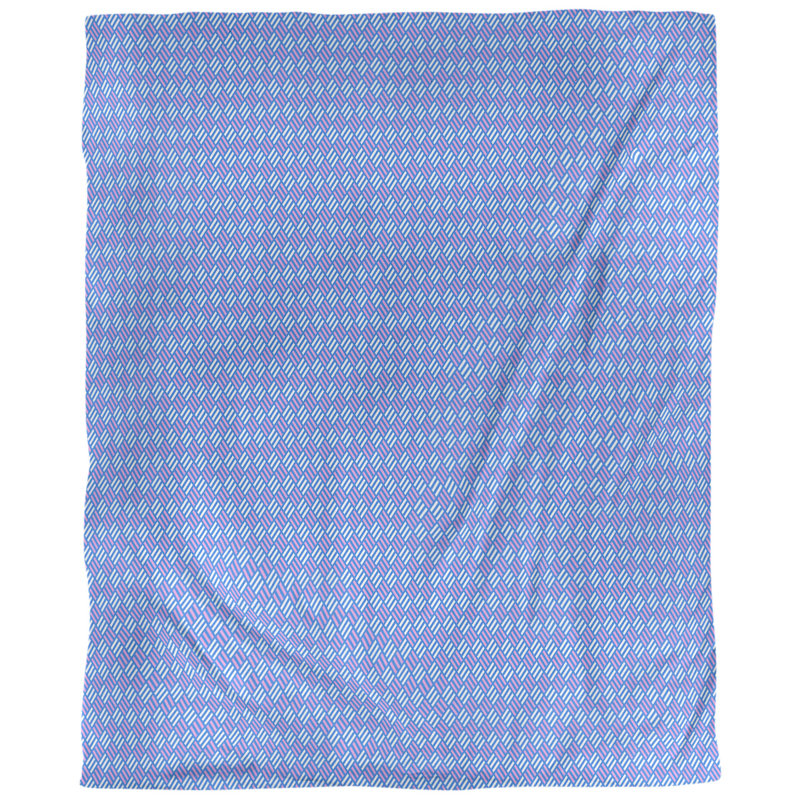 Housse de couette simple Katelyn Elizabeth, Housse de couette pour lit simple, Bleu-violet / bleu bleuet, Microfibre