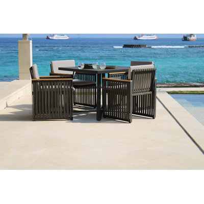 Horizon Outdoor 5 - Piece Dining Set with Cushions
