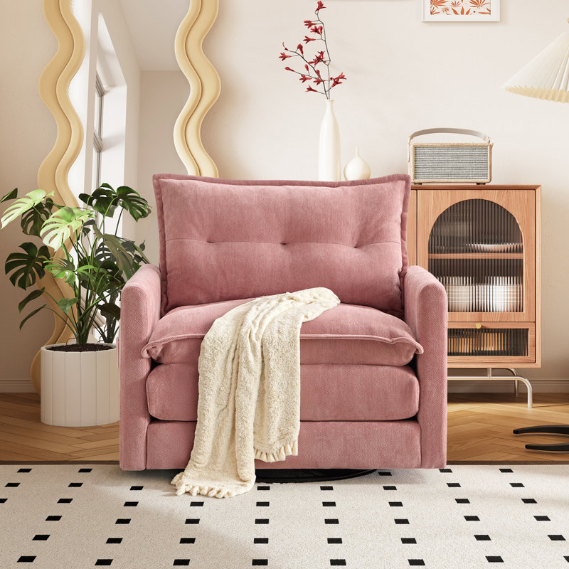 Fauteuils demi-tonneau pivotants pour le salon