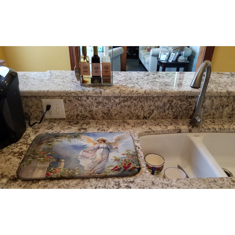 Christmas Angel Dish Drying Mat