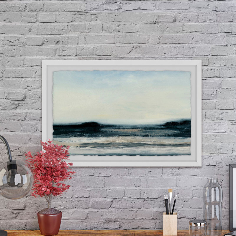 Ocean Tide I 1 Piece Single Picture Frame Painting, 20cm H x 30cm W x 4cm D
