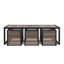 Pawni Teak 6 - Person Rectangular Outdoor Dining Set with Custom Cover