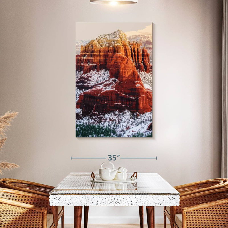 Illustration de neige Alvord Sedona, Arizona, H 48 po x l 32 po