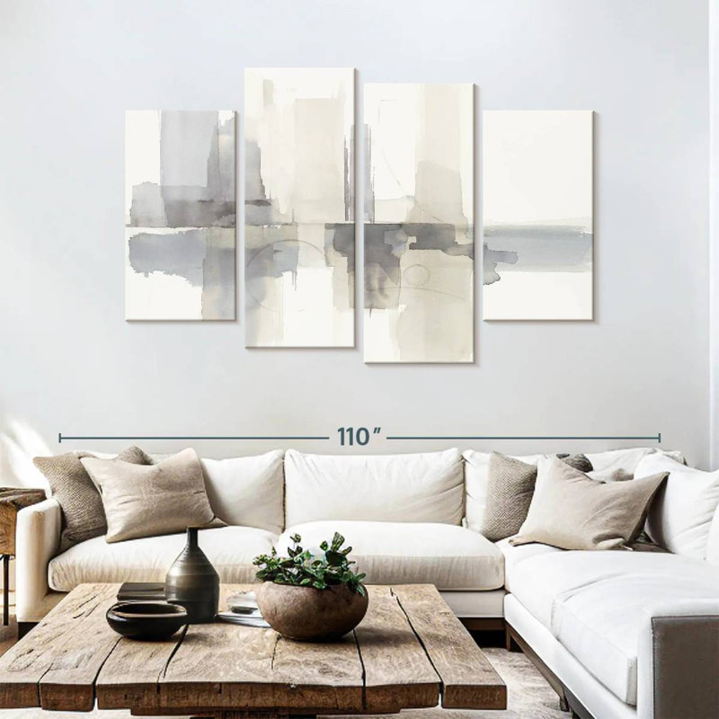 Avery Improvisation II Gray, 54" H x 84" W