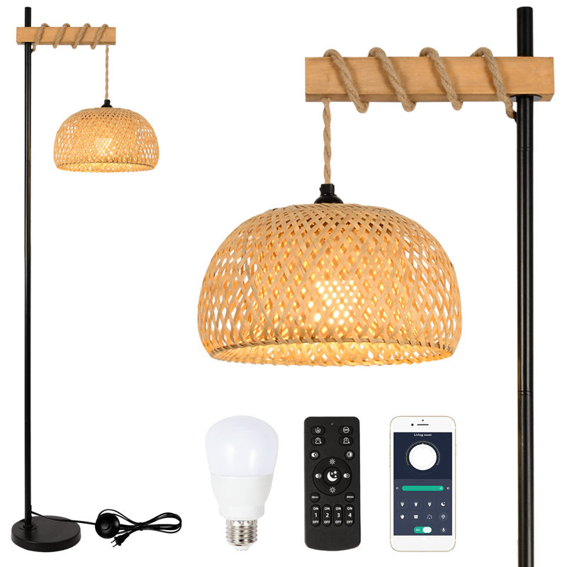 Adeodata 165.1cm Swing Arm Floor Lamp