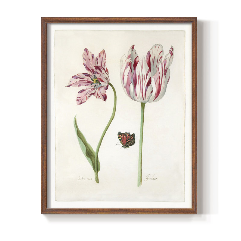 «Two Tulips I», Noyer, H 11 po x l 9 po