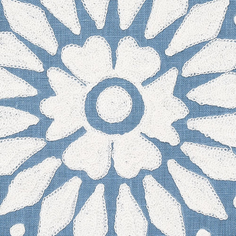 Tissu de broderie Castanet, Chambray