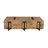 4-door Geometric Pattern Solid Wood Sideboard