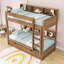 Lit superposé en bois avec lit gigogne simple et tablettes-1514239307-1514239308
