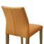 Chaises de salle à manger rembourrées en cuir pleine fleur à dossier plein orange - Ensemble de 2-125262686