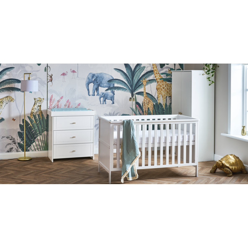 Evie Standard 3 Piece Nursery Furniture Set, White
