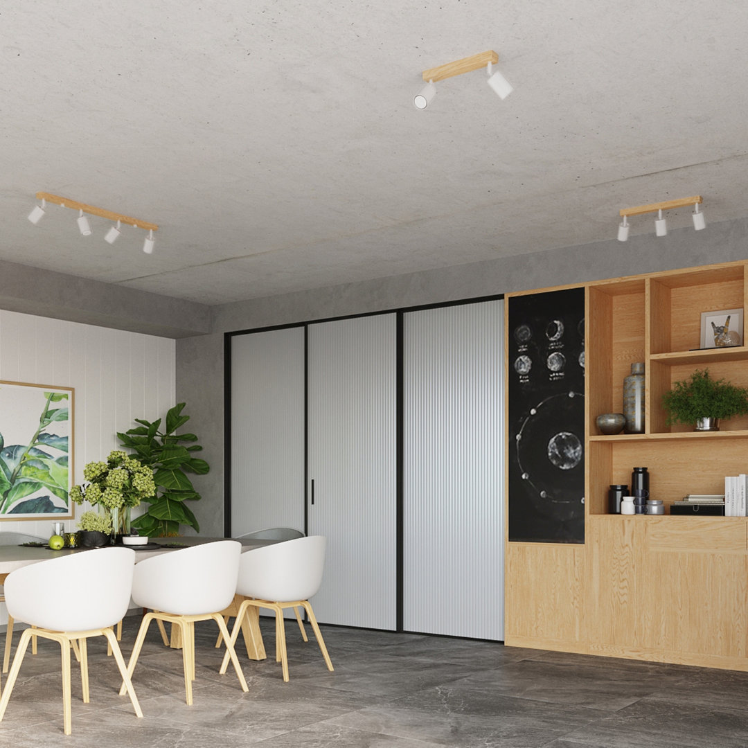 B&Q -  Luminosa Verdo Modern Ceiling Spotlight Bar WoodWhite 4X Gu10 - Image 3