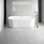 59" Acrylic Freestanding Bathtub Soaking Tubs With Overflow And Pop Up Drain