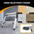 34" Aluminum Folding Work Platform Step Ladder Non-Slip Work Bench Drywall Ladder Step Stool