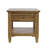 Grishe Modern Transitional 24" Square End Table with Drawer and Storage Shelf - Light Brown-103360826