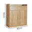 Novara 2 Door 1 Drawer Hallway Shoe Storage Cabinet-1667238805