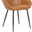 Chaise rembourrée avec assise rembourrée et pieds en bois robustes Girardi - Siège de cuisine et de salle à manger moderne-844252355
