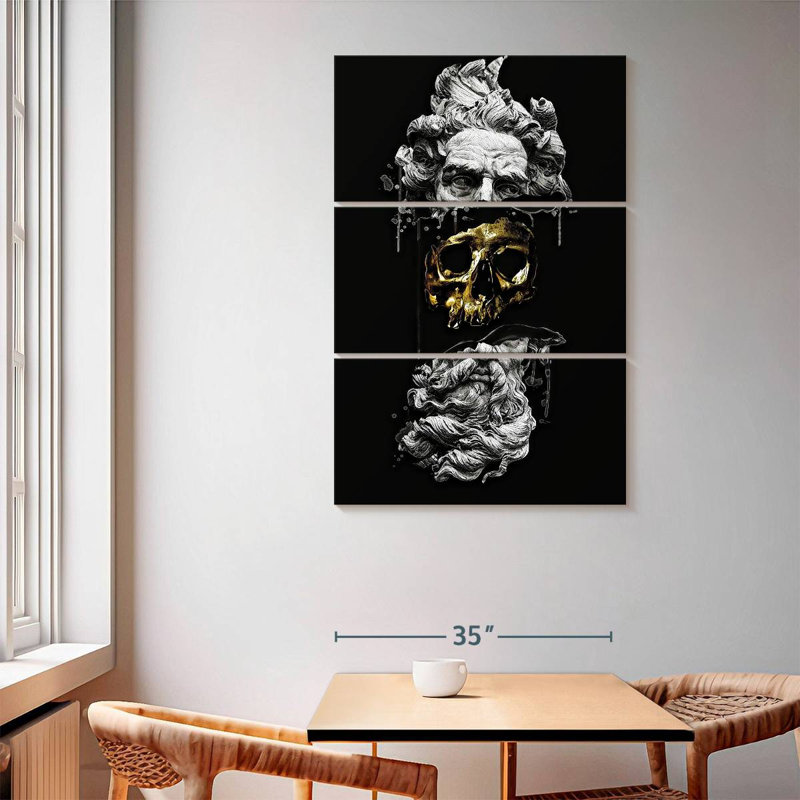 Leisha Hidden Skull, 65" H x 42" W