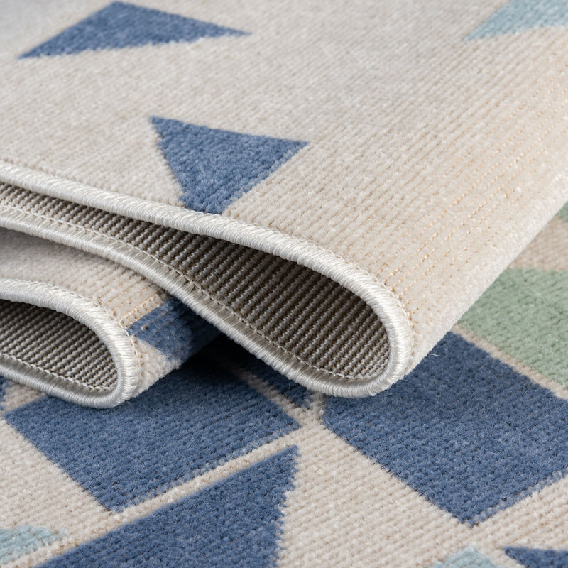 Geometric Indoor Rug, Square 5'