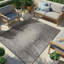 Charcoal Modern Outdoor Rug, Abstract Stain Resistant Easy to Clean Rug For Patio, Balcony, Decks & Garden-67261465