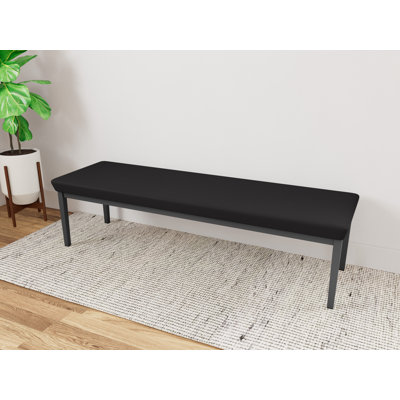 Lenox Steel Waiting Reception 3 Seat Bench Metal Frame