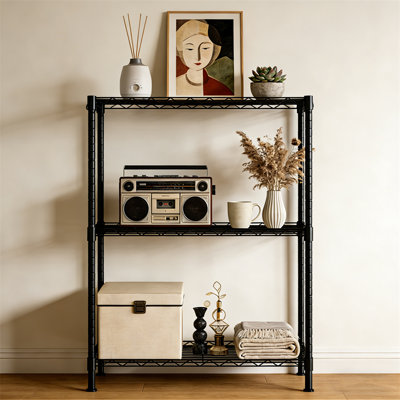 3 Tier Metal Wire Adjustable Shelving Units