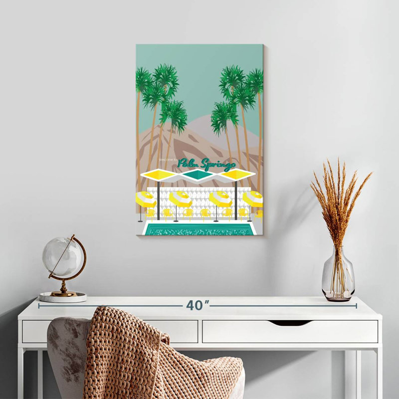 Aime Palm Springs Pool, 24" H x 16" W