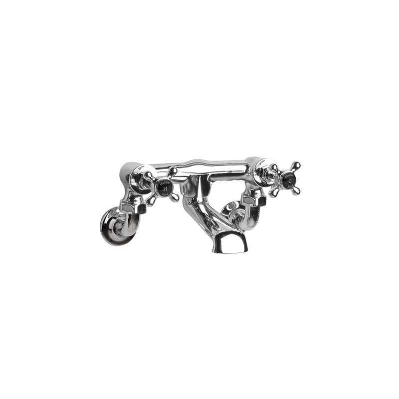 Topaz 2 Handle Wall Bath Shower Mixer Bath Filler