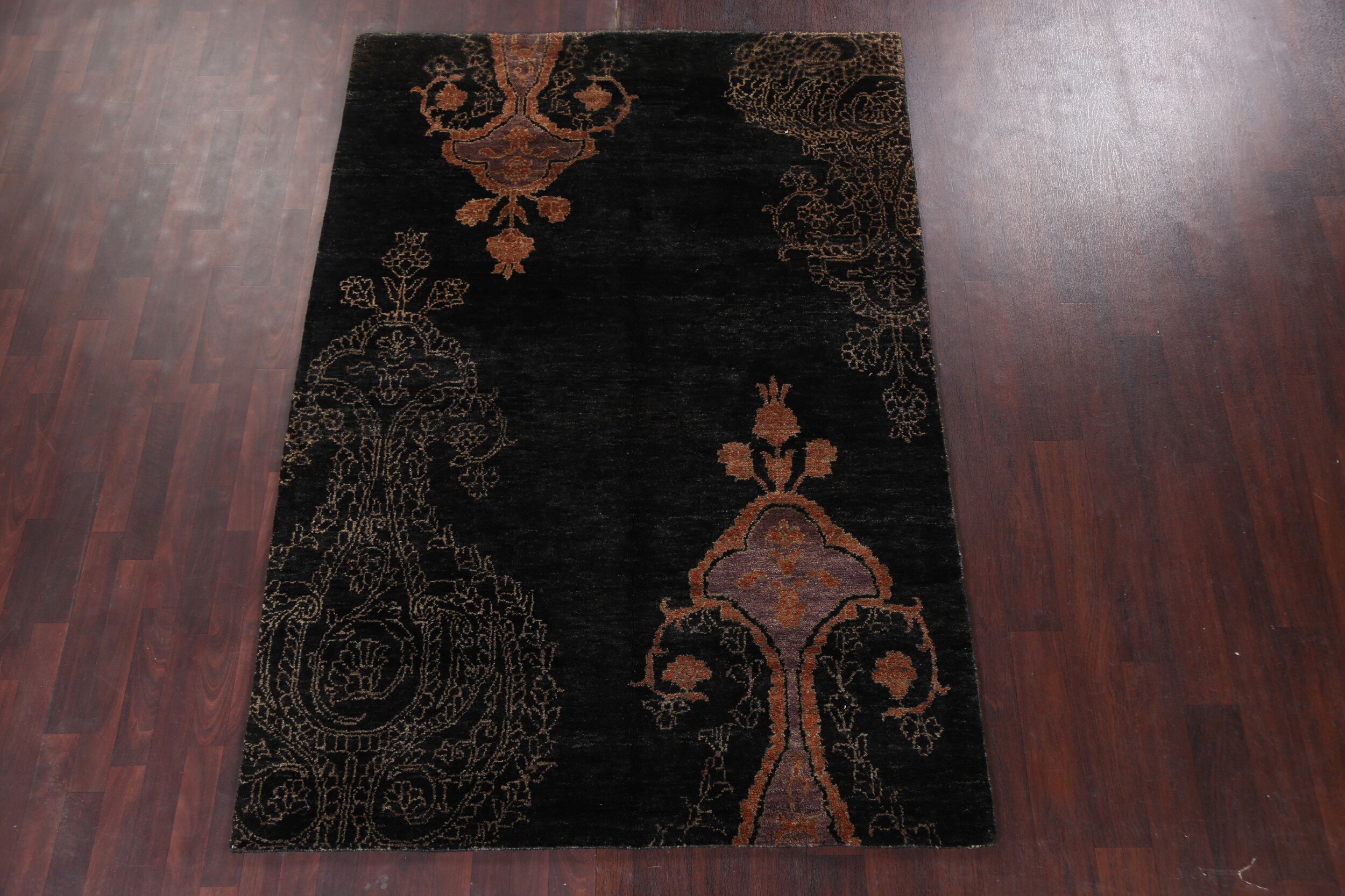Rug Source Outlet Indoor/ Outdoor Contemporary Abstract Jute/ Wool Area Rug  Hand-Knotted 6X8
