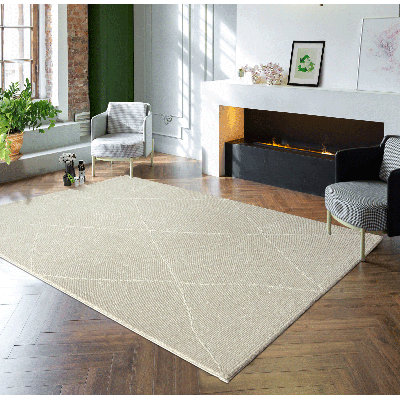 Carloz Beige/Cream Indoor Rug