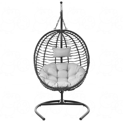 Single Person Folding Egg Chair with Stand
