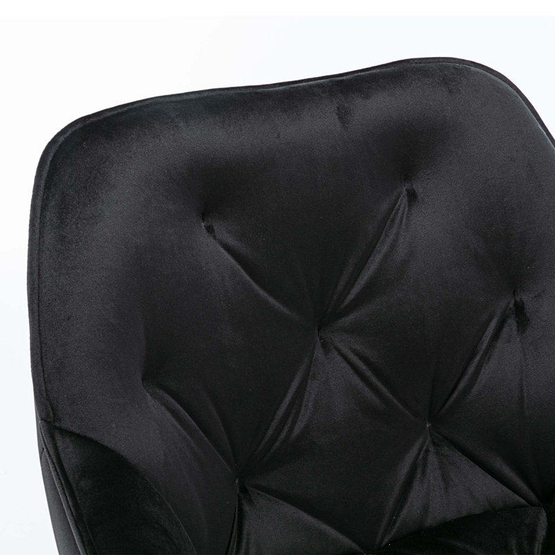 Chaise berçante Dehaan, Noir