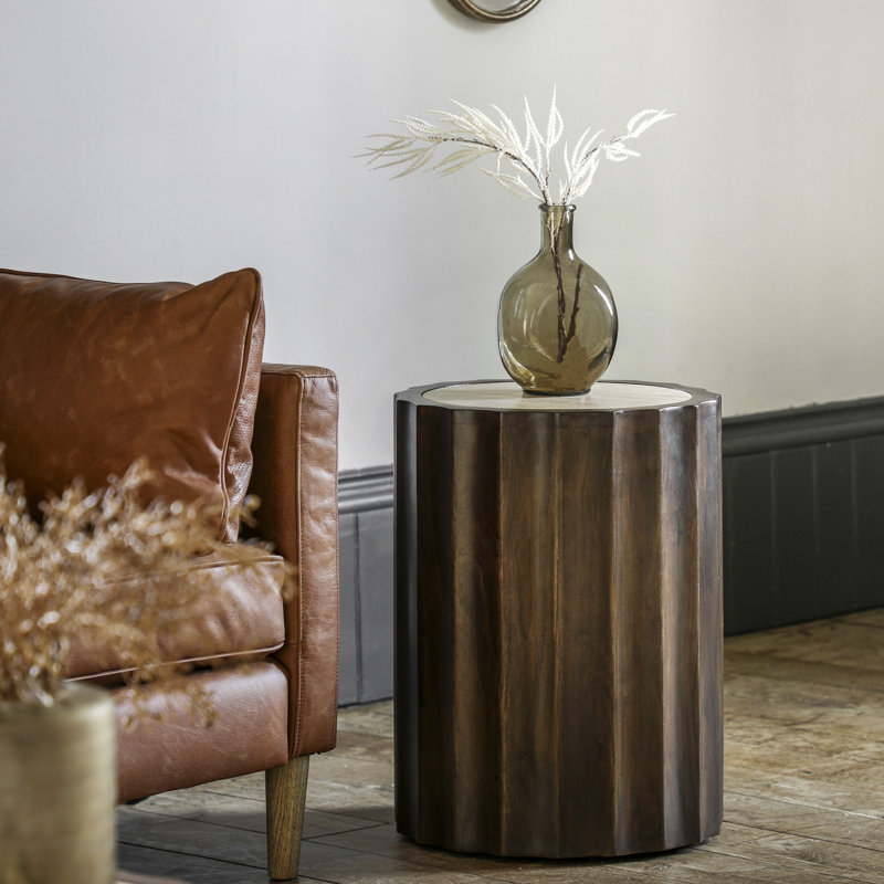 Charneka Drum End Table