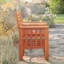 Solid Wood 2 Seater Garden Bench With 2 Tier Table Love Seat
