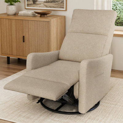 Fauteuil inclinable électrique berçant avec pivot à 270 °, port USB et contrôle latéral