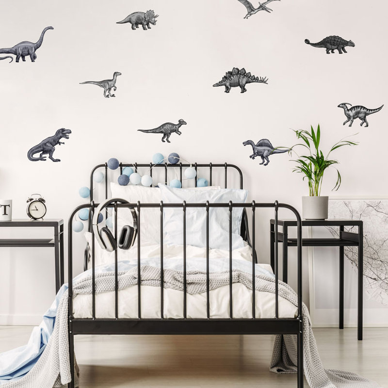 Animals Non-Wall Damaging Wall Decal, Grey