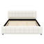 Lit plateforme tapissier avec tête et pied de lit épais, structure de lit tapissier avec motif-53606653-53606650