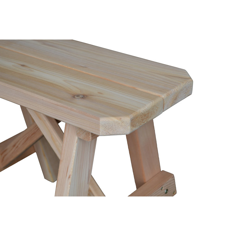 Banc en bois Guernsey, H 17 po x l 23 po x P 11 po, Inachevé