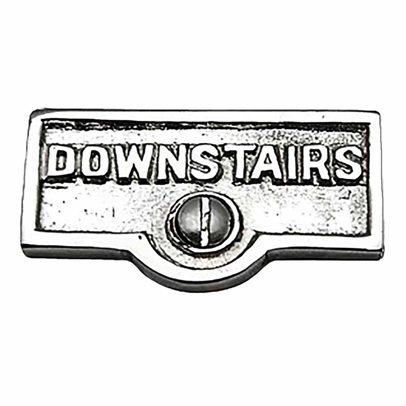 Downstairs label signs labels switche étiquette de plaque