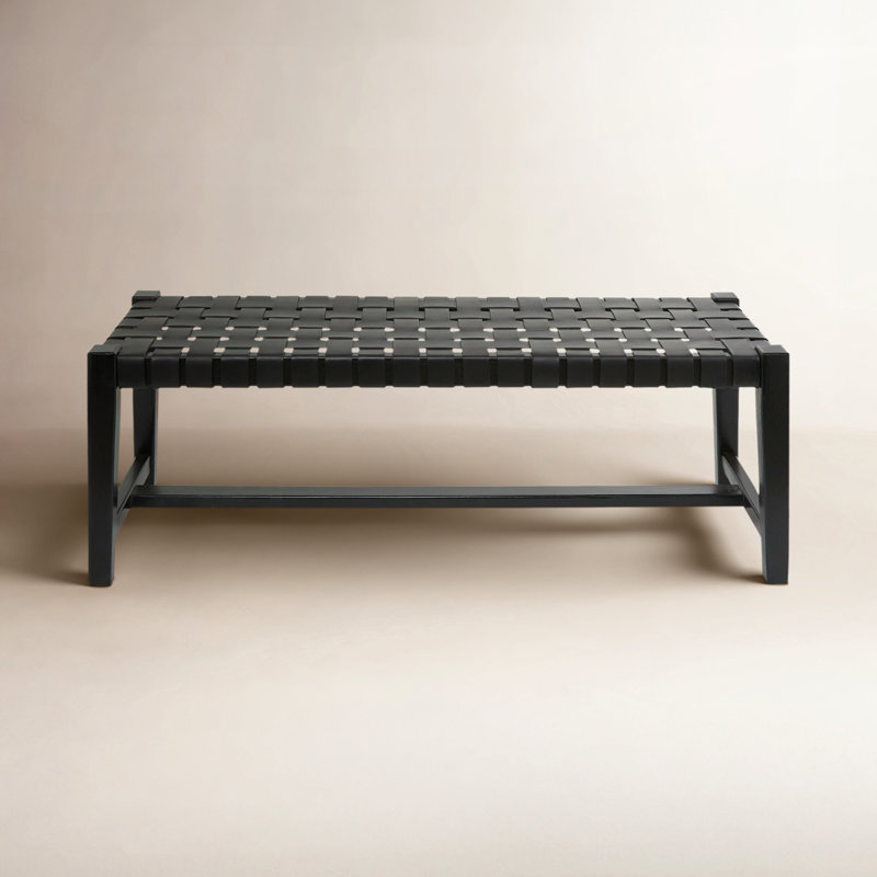 Gilman Upholstered Bench, Black
