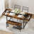 4-Piece Dining Table Set for 4 People,Rectangular Kitchen Table Set with 2 Chairs & 1 Bench,Double Side Drawers,Perfect for Dining Room,Kitchen,Restaurant,Yard-457115612