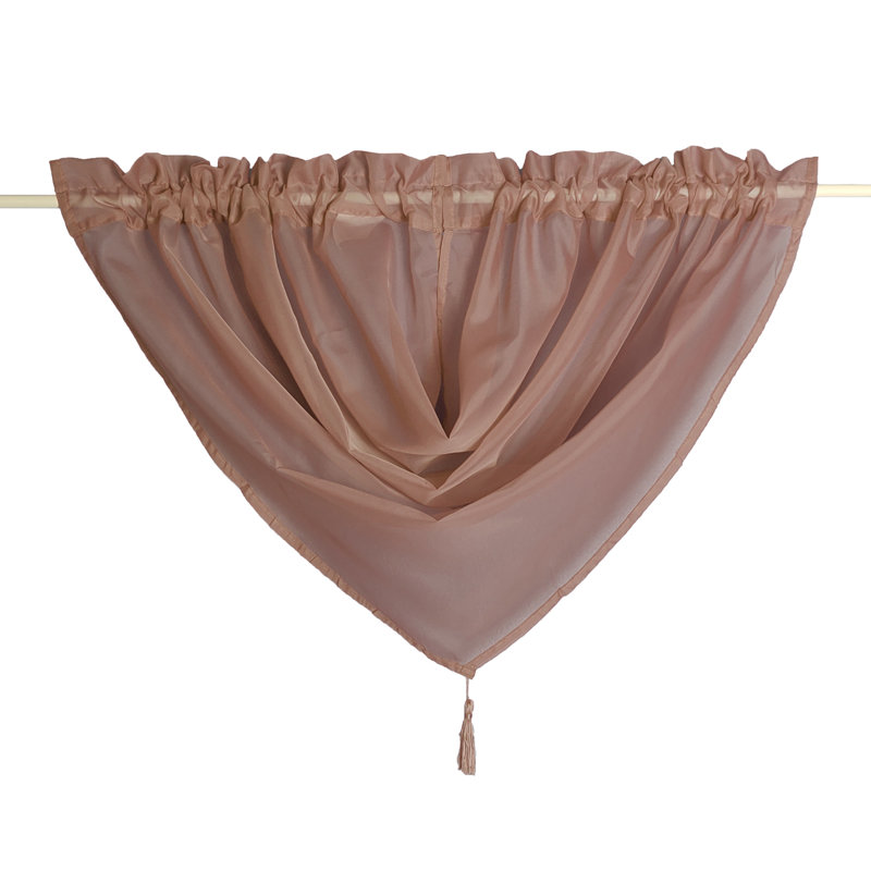 Albiery Solid Colour Window Pelmet, Chocolate