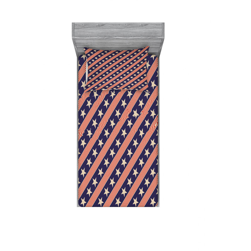Microfiber Sheet Set, Twin Sheet Set with Fitted Sheet