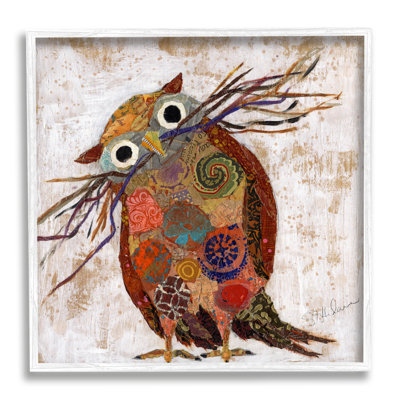 " Patterned Owl Collage "