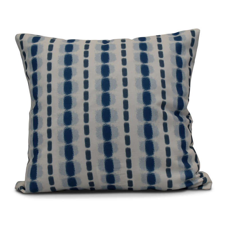 Coussin Funky Junky, H 20 po x l 20 po, Bleu
