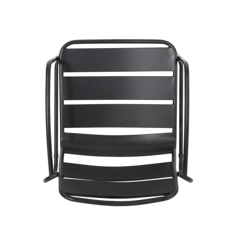 Chaise CONRAD, Noir mat